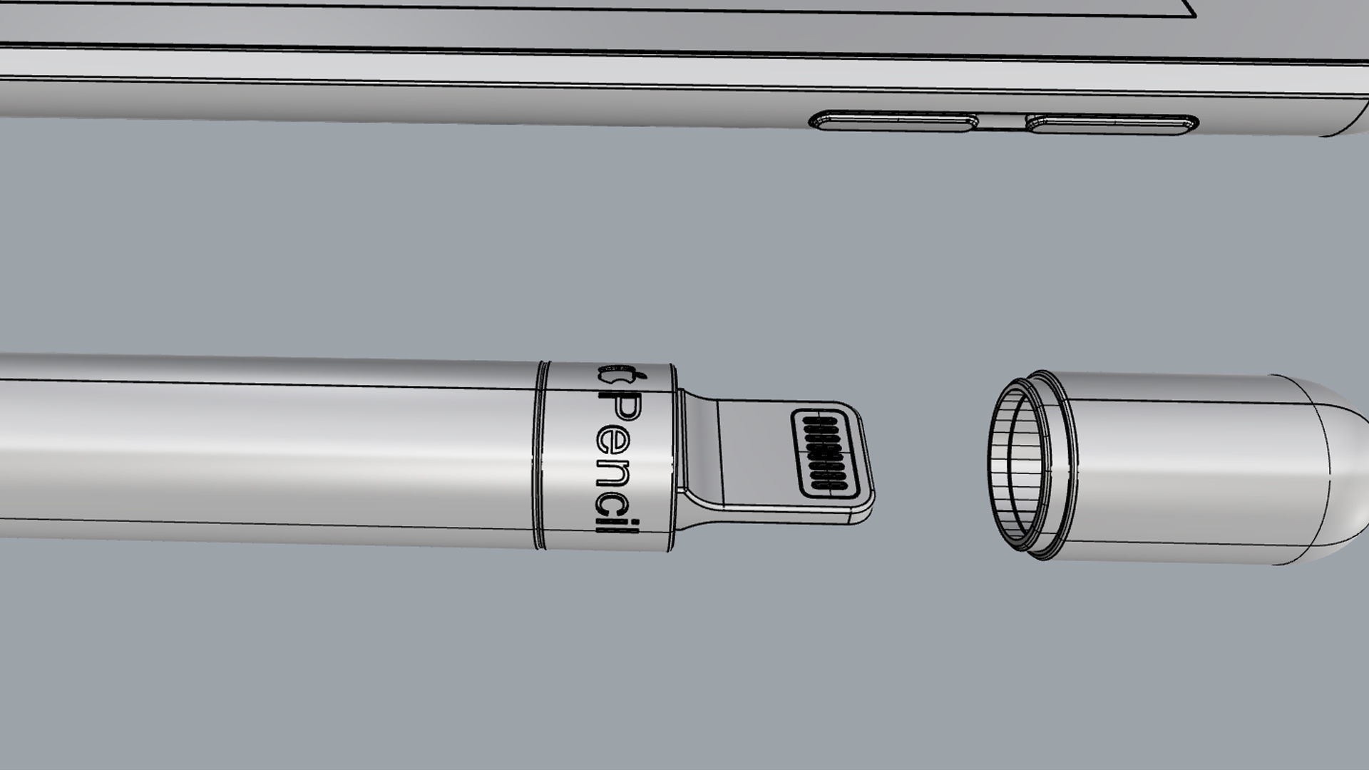 iPad Air 10 5-inch Gold 3D model_24