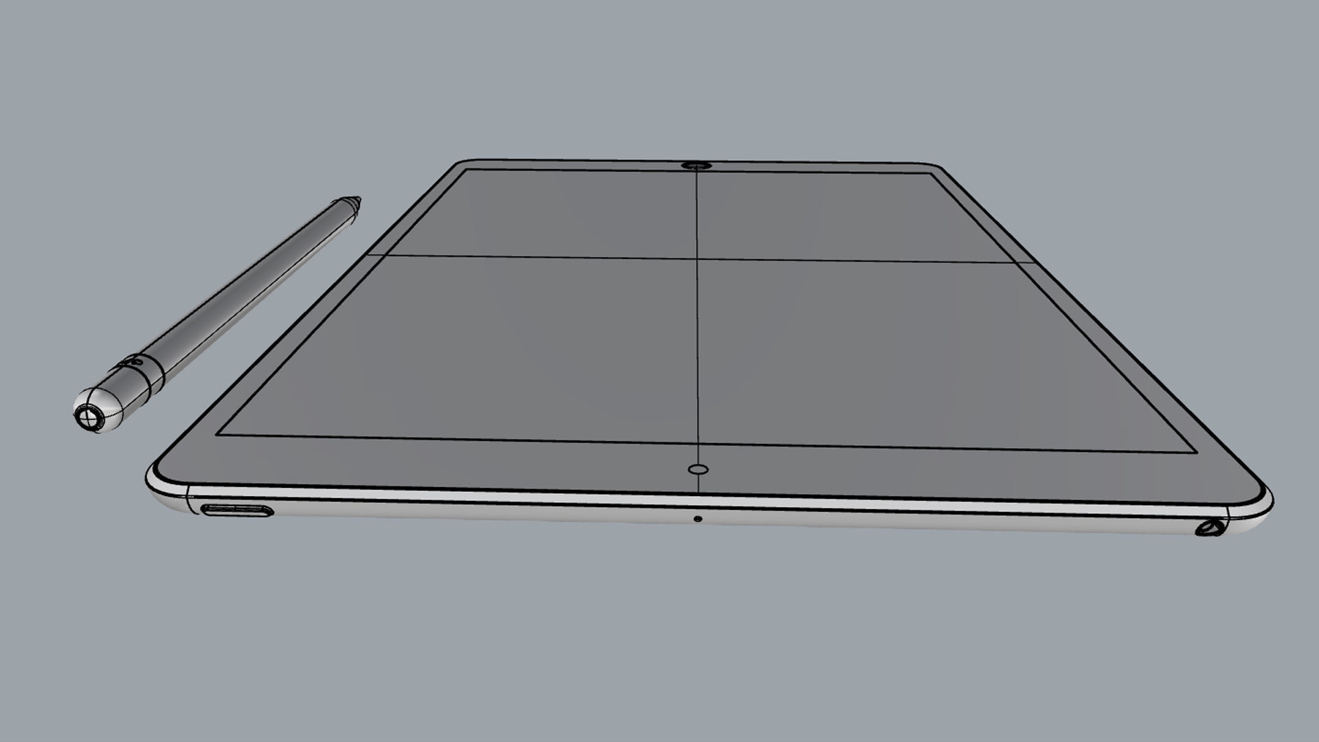 iPad Air 10 5-inch Gold 3D model_18