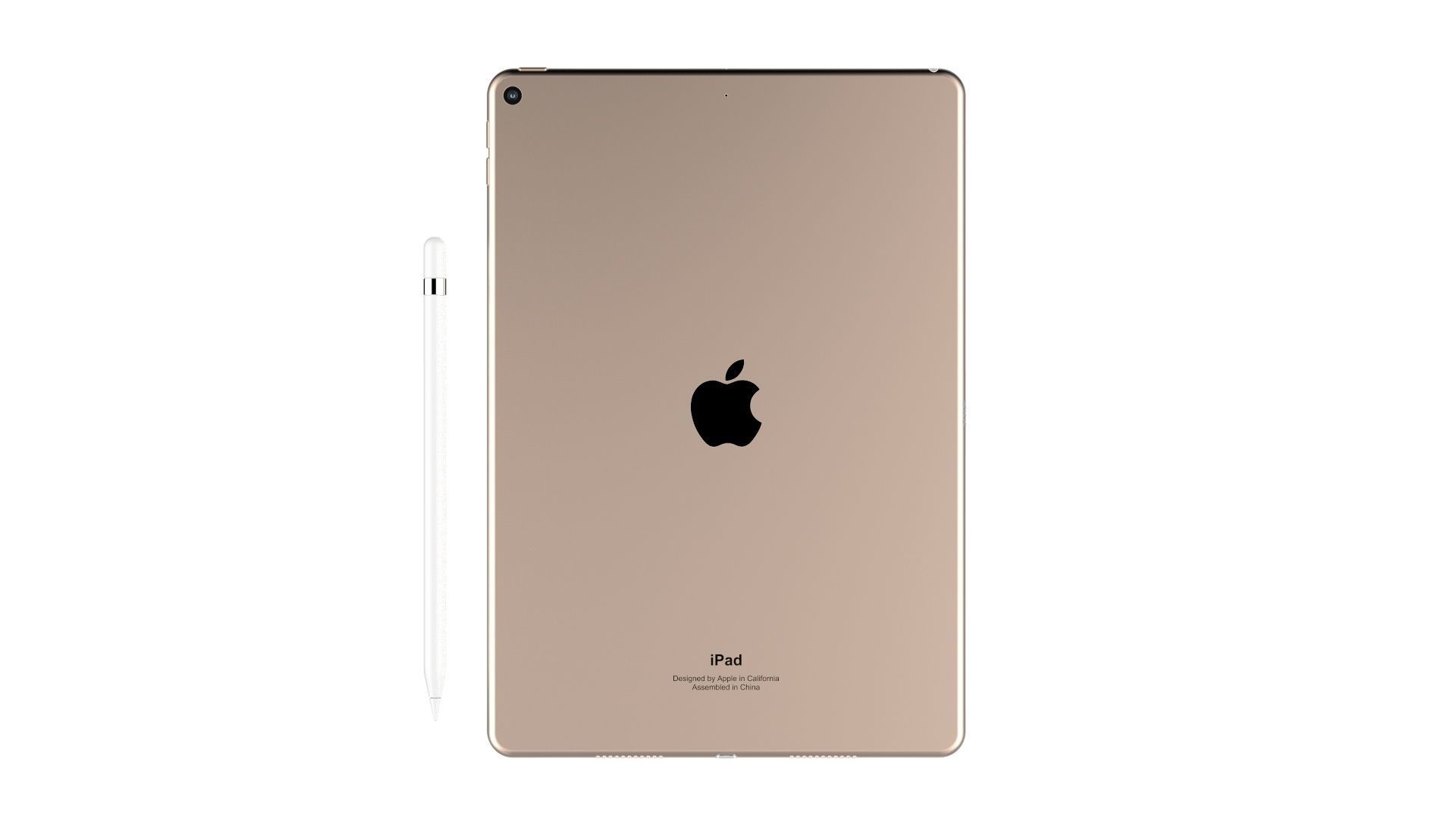 iPad Air 10 5-inch Gold 3D model_5