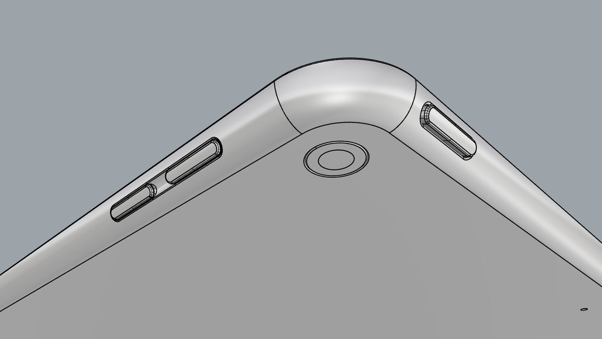 iPad Air 10 5-inch Gold 3D model_22