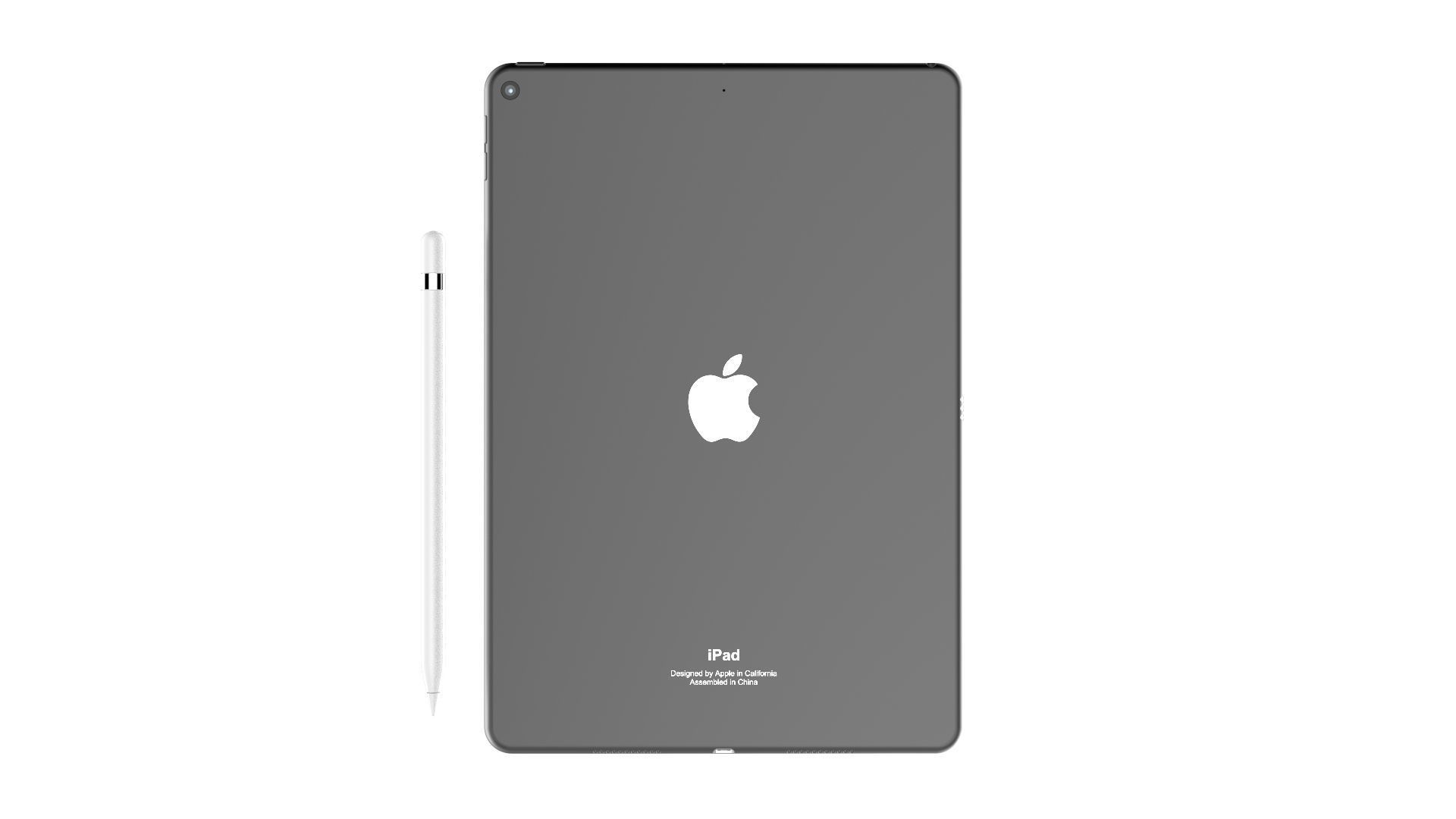iPad Air 10 5-inch Space Gray 3D model_5