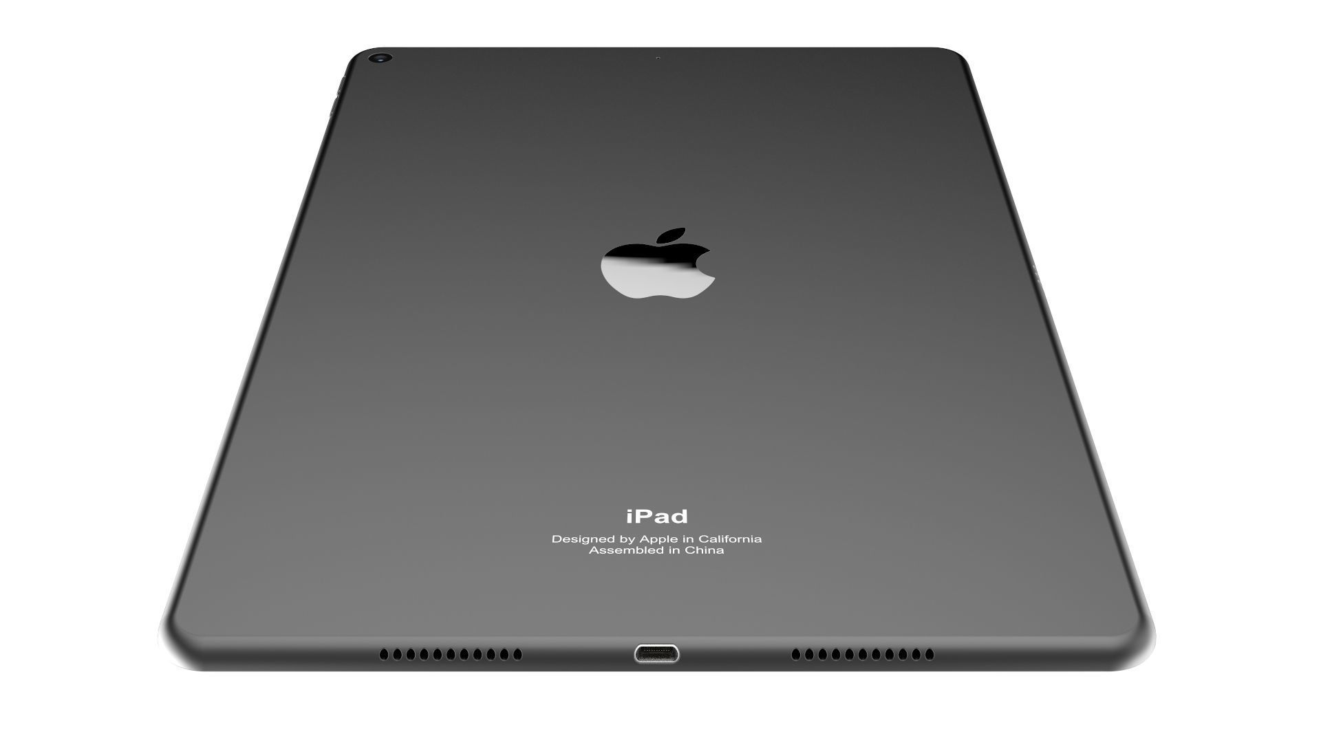 iPad Air 10 5-inch Space Gray 3D model_16