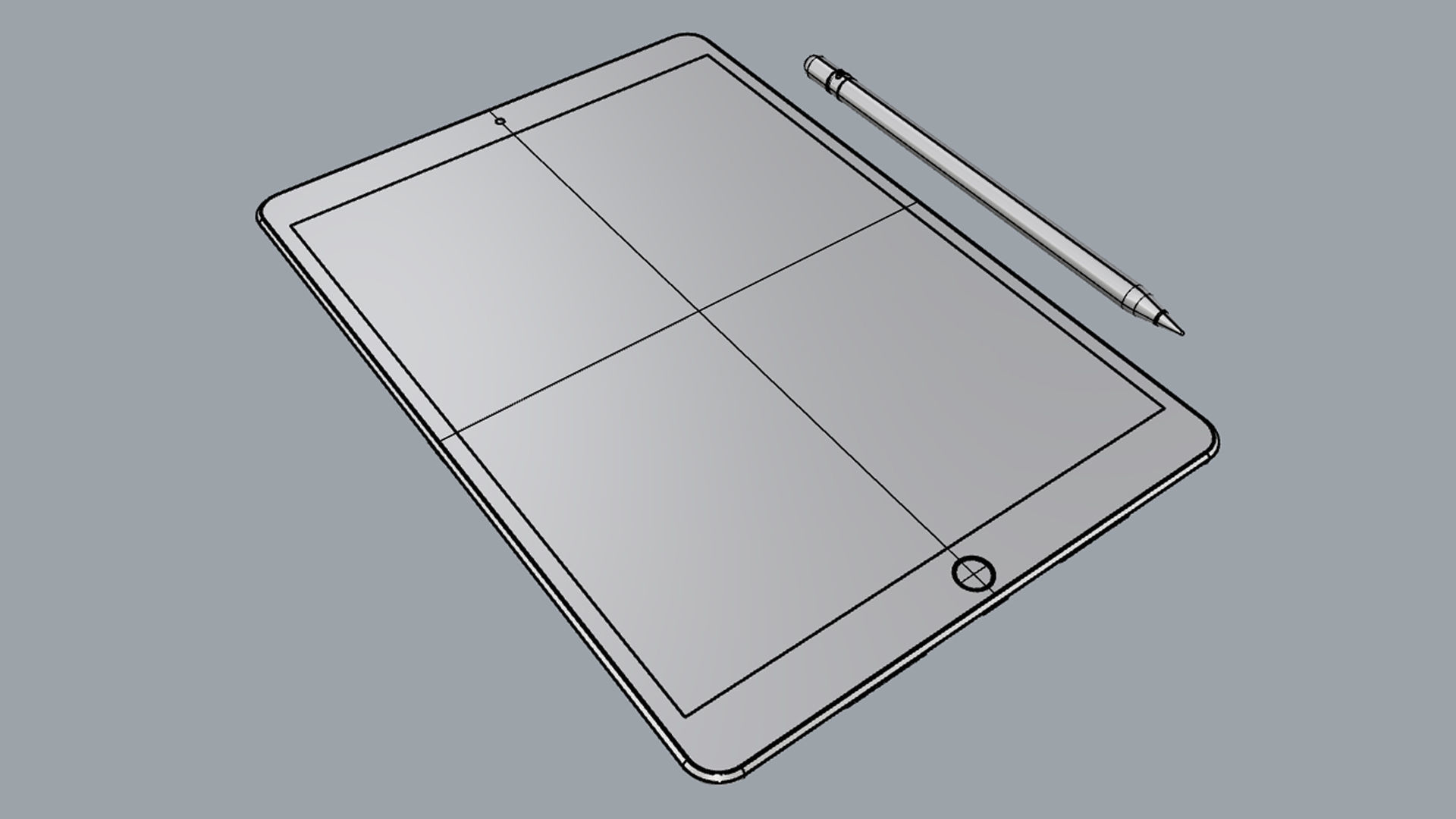 iPad Air 10 5-inch Space Gray 3D model_21