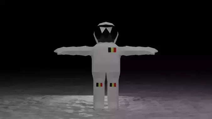 Astronaut - BE  - Stylized Lowpoly Character Low-poly 3D model
