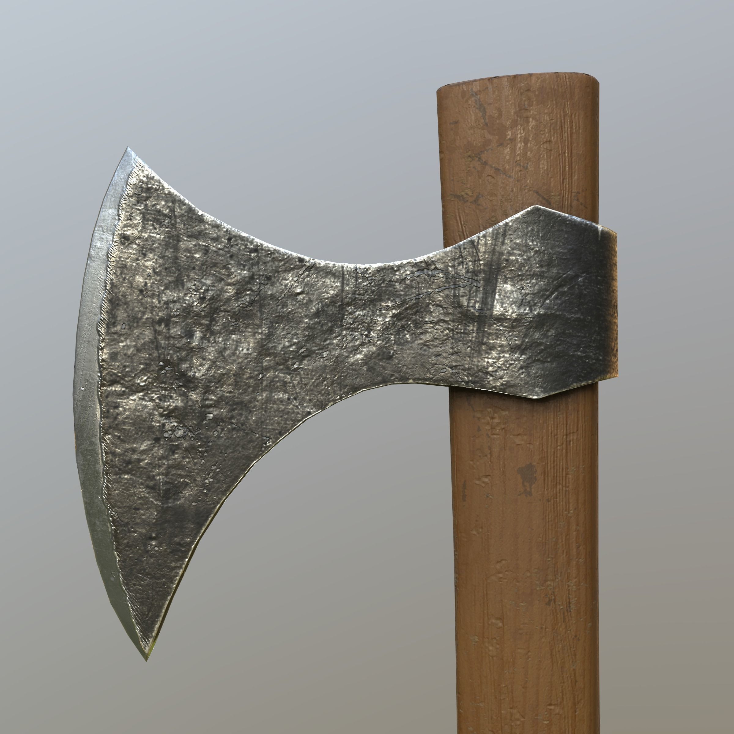 3D model Viking Throwing Axe VR / AR / lowpoly CGTrader