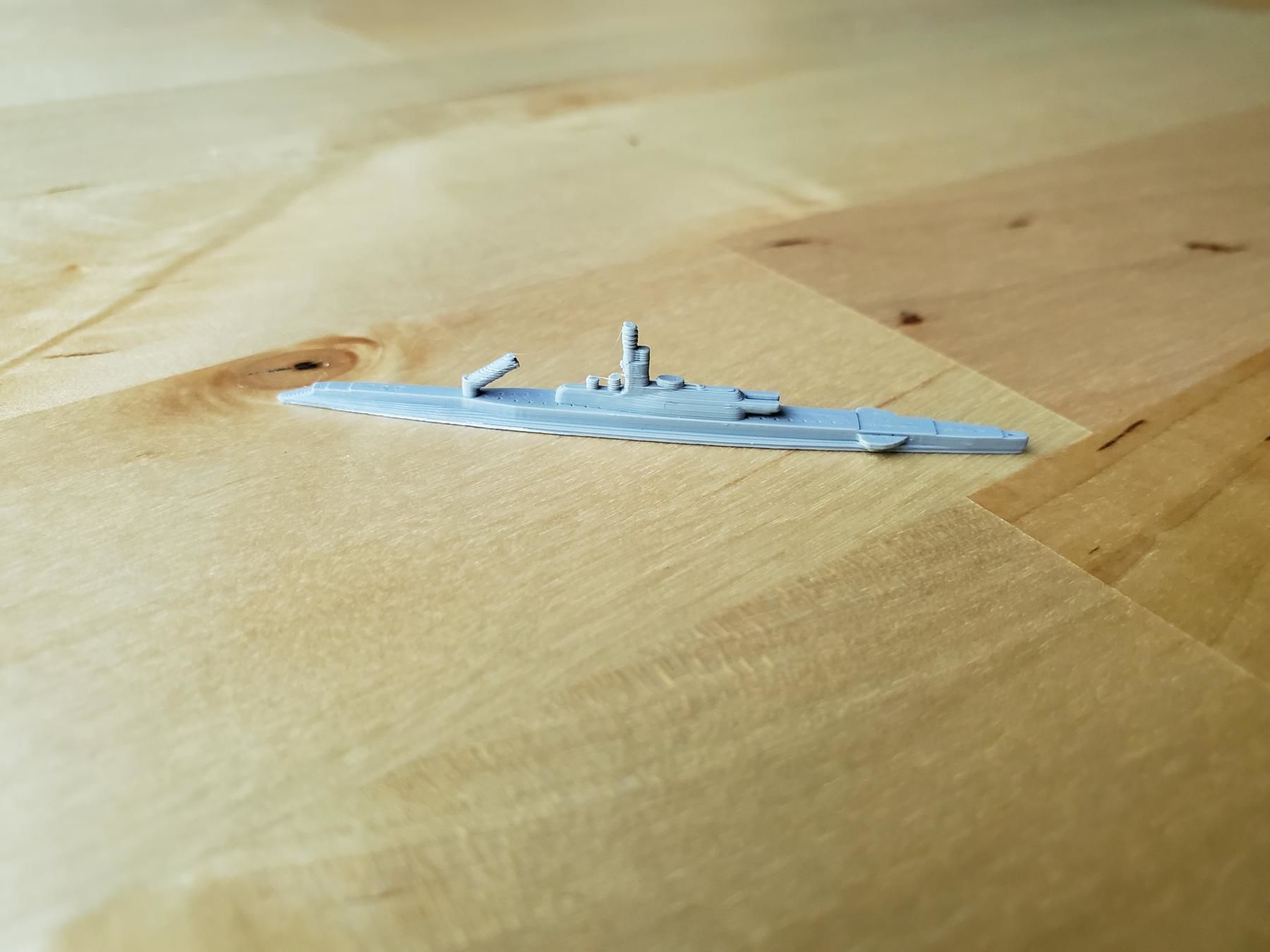 French Submarine Surcouf 3D print model_8