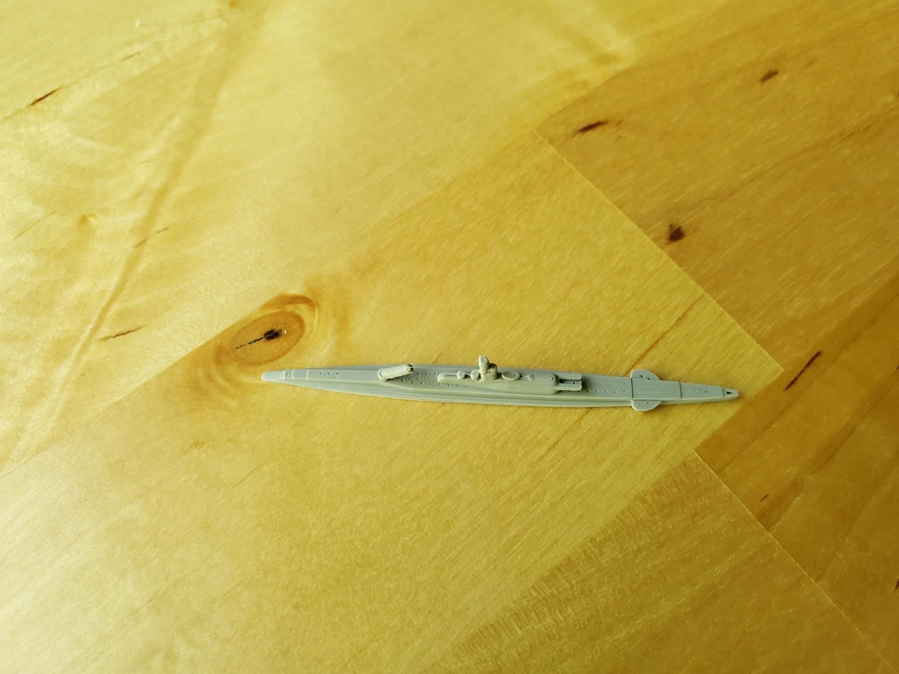 French Submarine Surcouf 3D print model_12