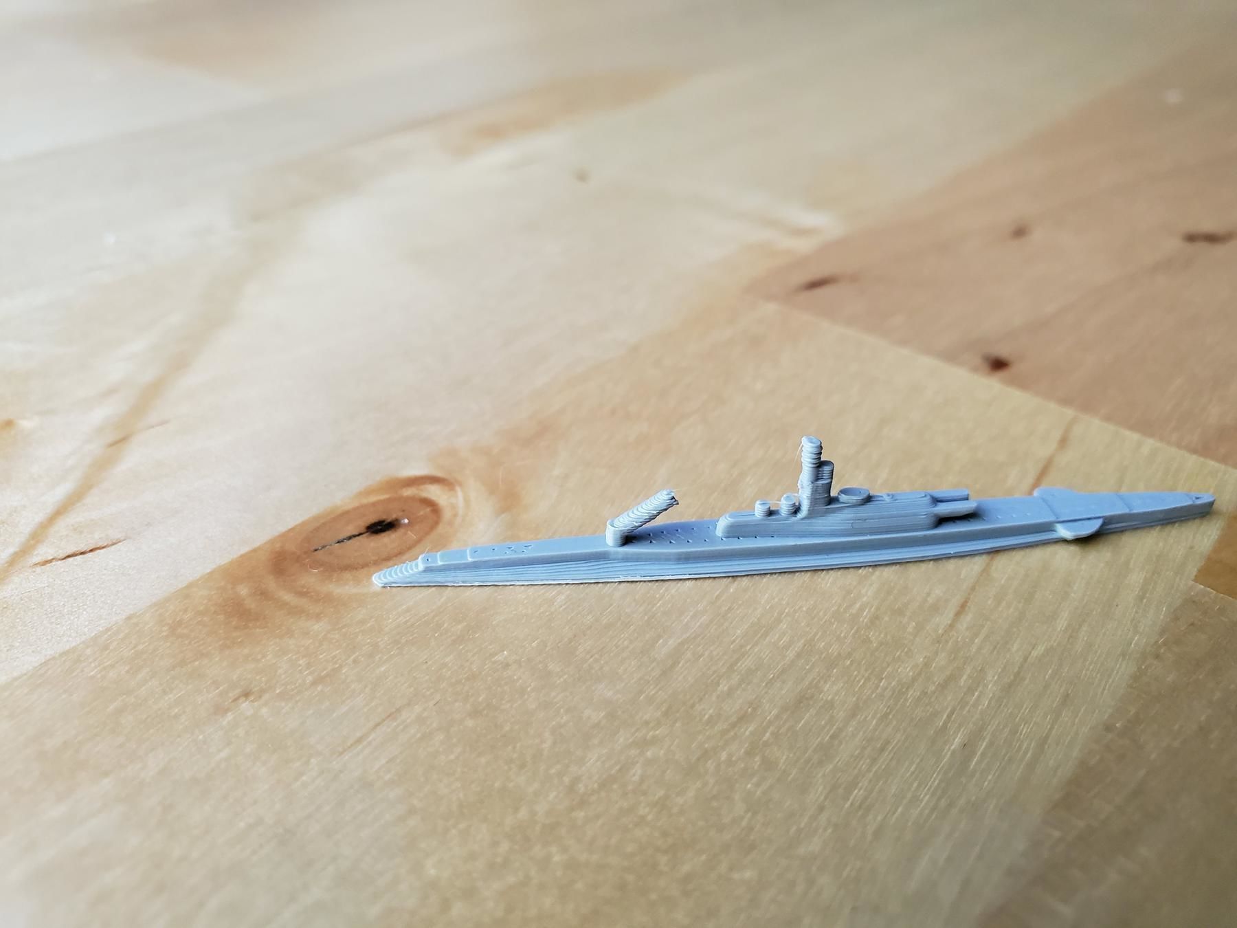 French Submarine Surcouf 3D print model_9