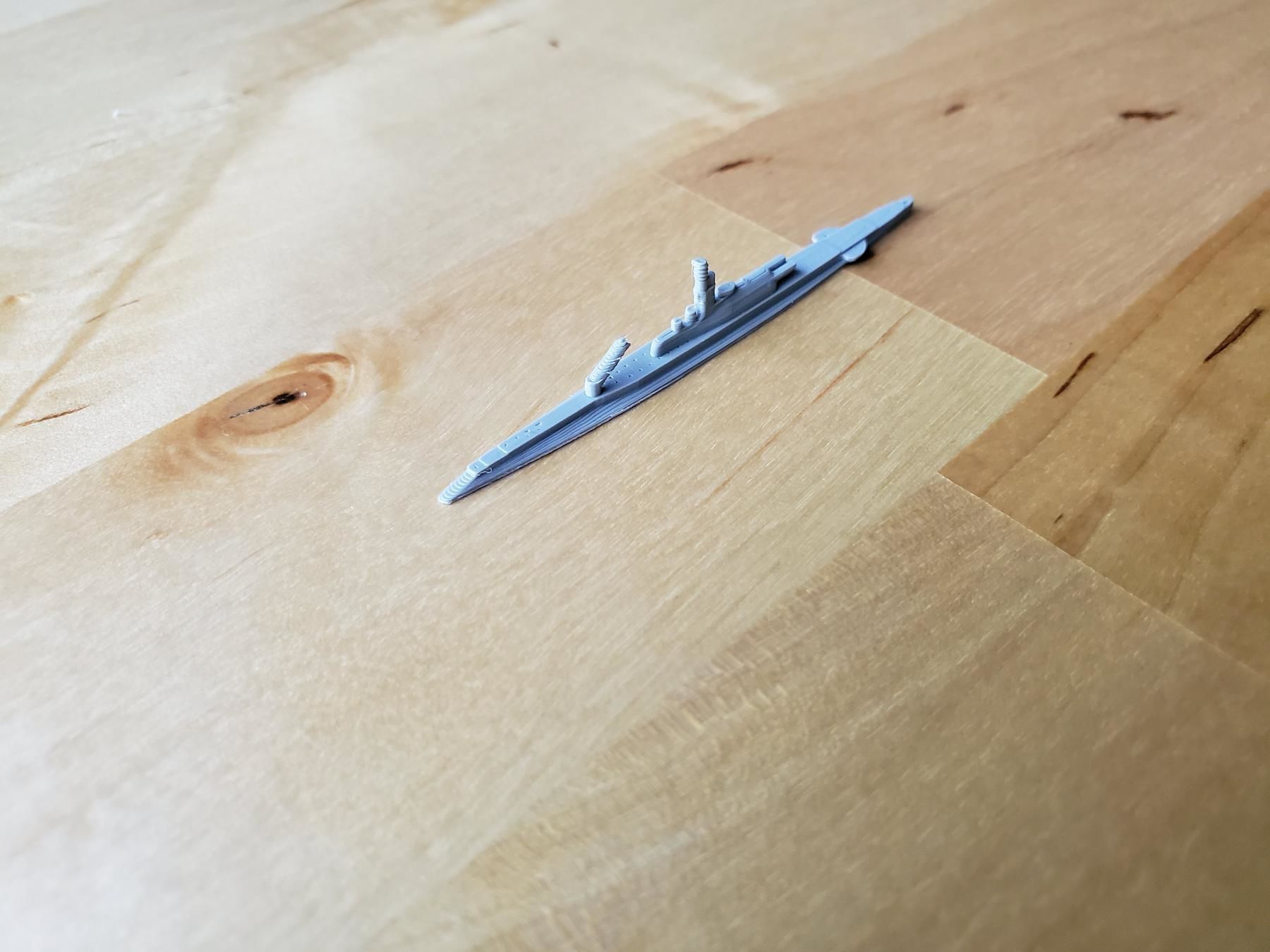 French Submarine Surcouf 3D print model_5