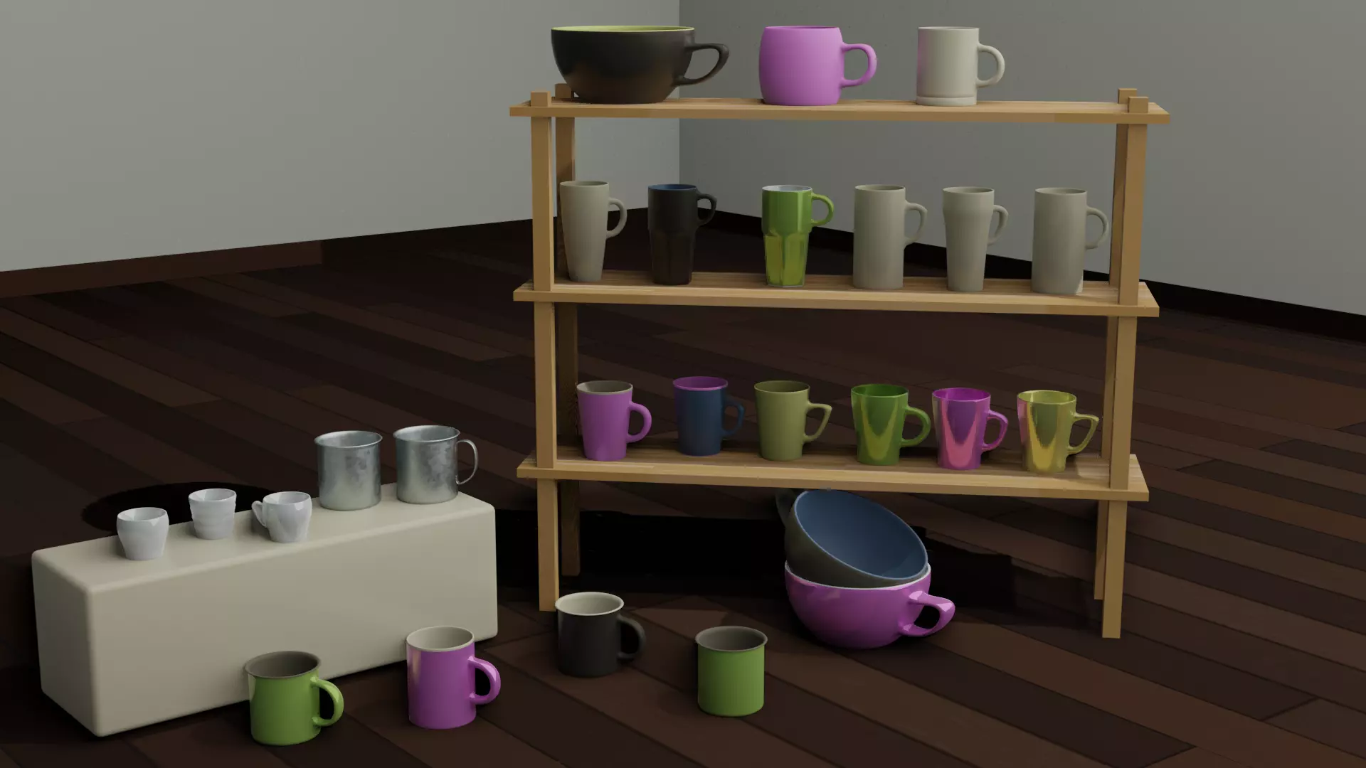Some Cups 3D model