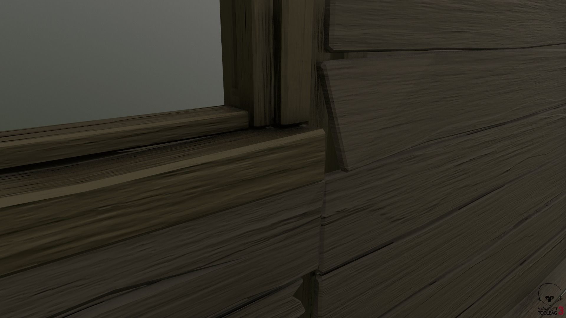 Destroyed Old House Hut - A Low-poly 3D model_20