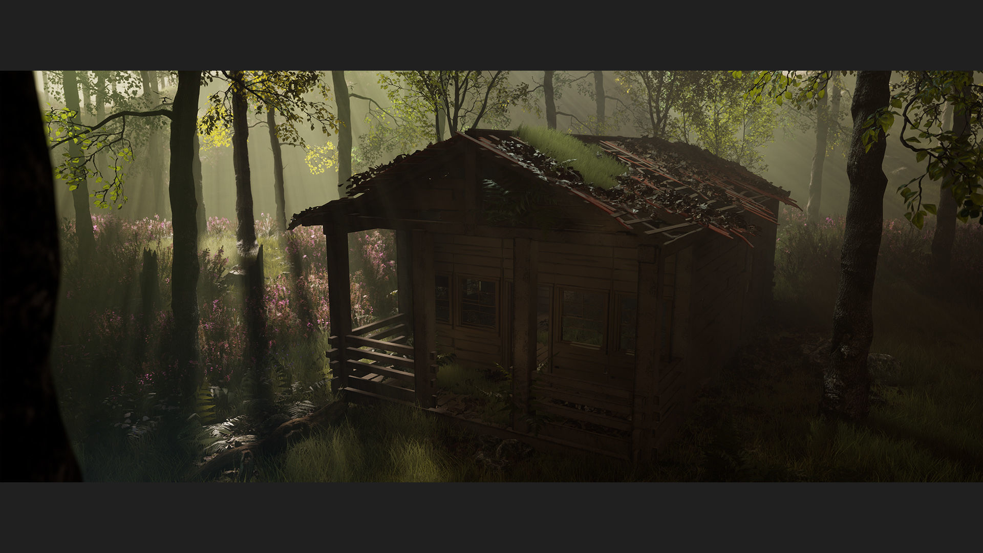 Destroyed Old House Hut - A Low-poly 3D model_31