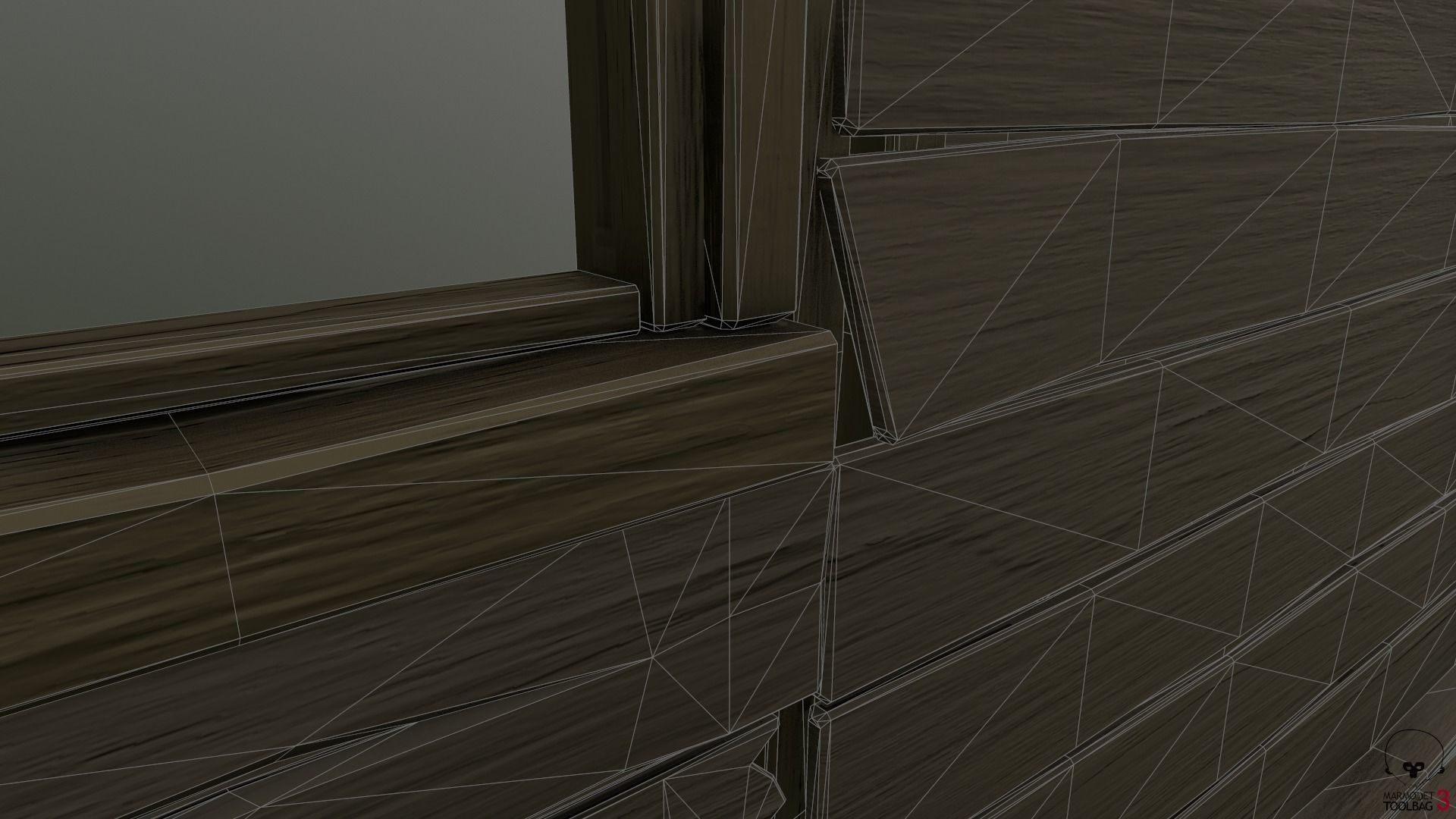 Destroyed Old House Hut - A Low-poly 3D model_19