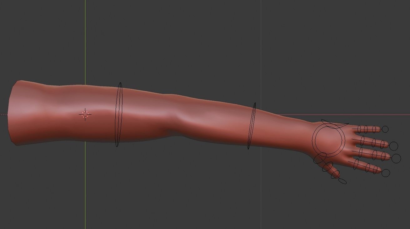 FPS Arms with Advanced Rig Low-poly 3D model_6