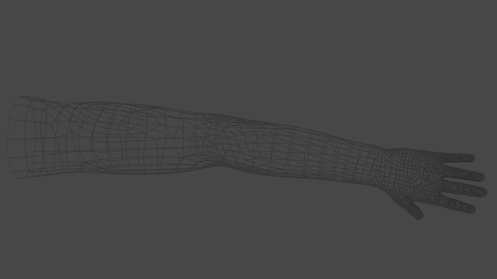 FPS Arms with Advanced Rig Low-poly 3D model_5