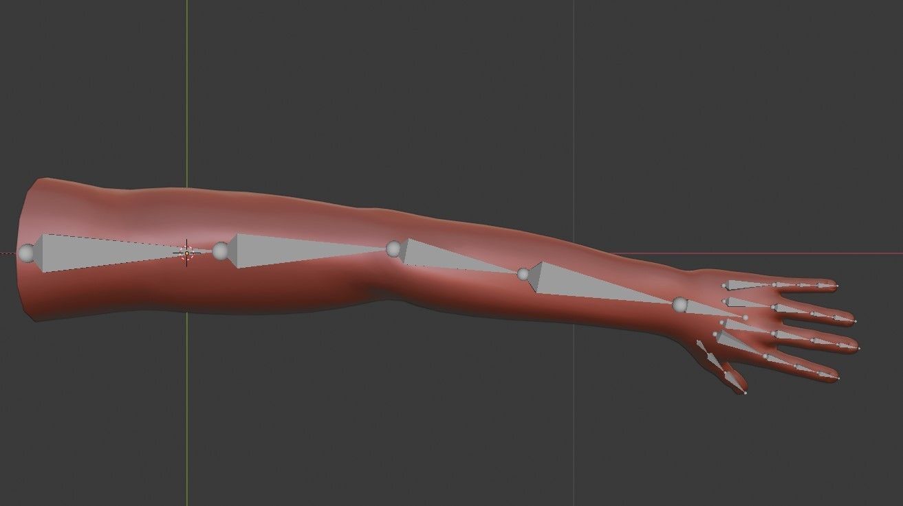 FPS Arms with Advanced Rig Low-poly 3D model_7