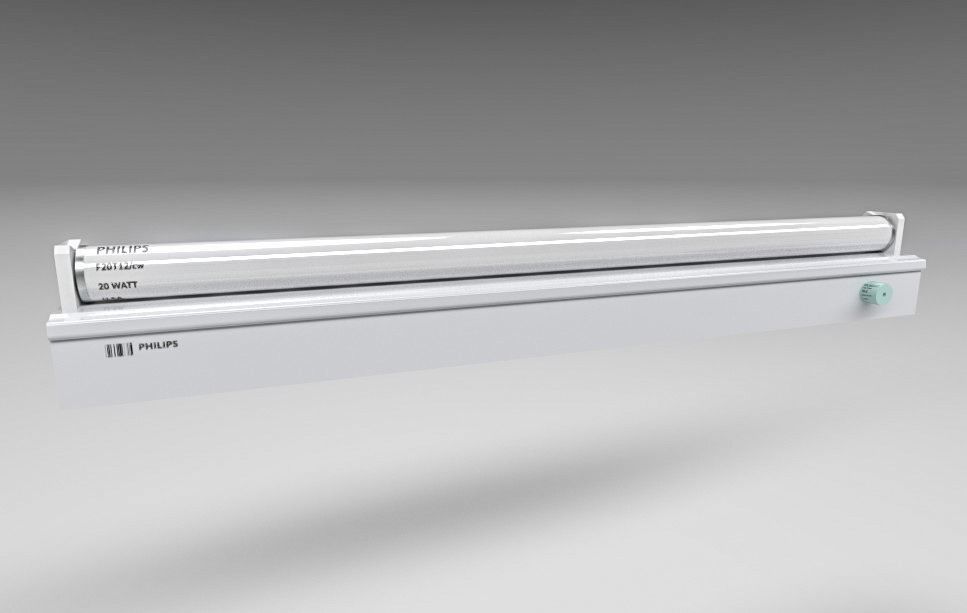 Fluorescent Lights Collection 3D model_4