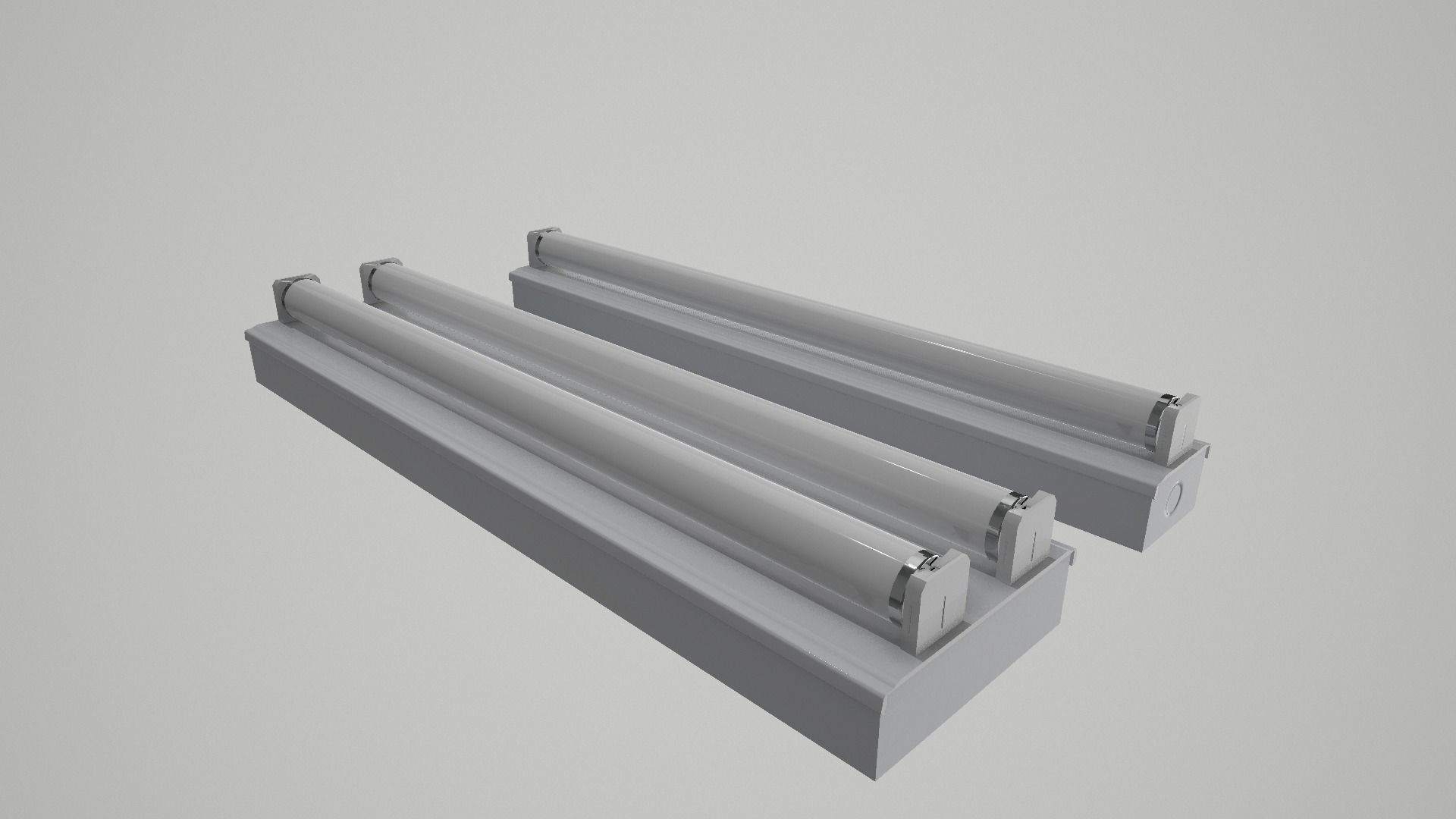 Fluorescent Lights Collection 3D model_13