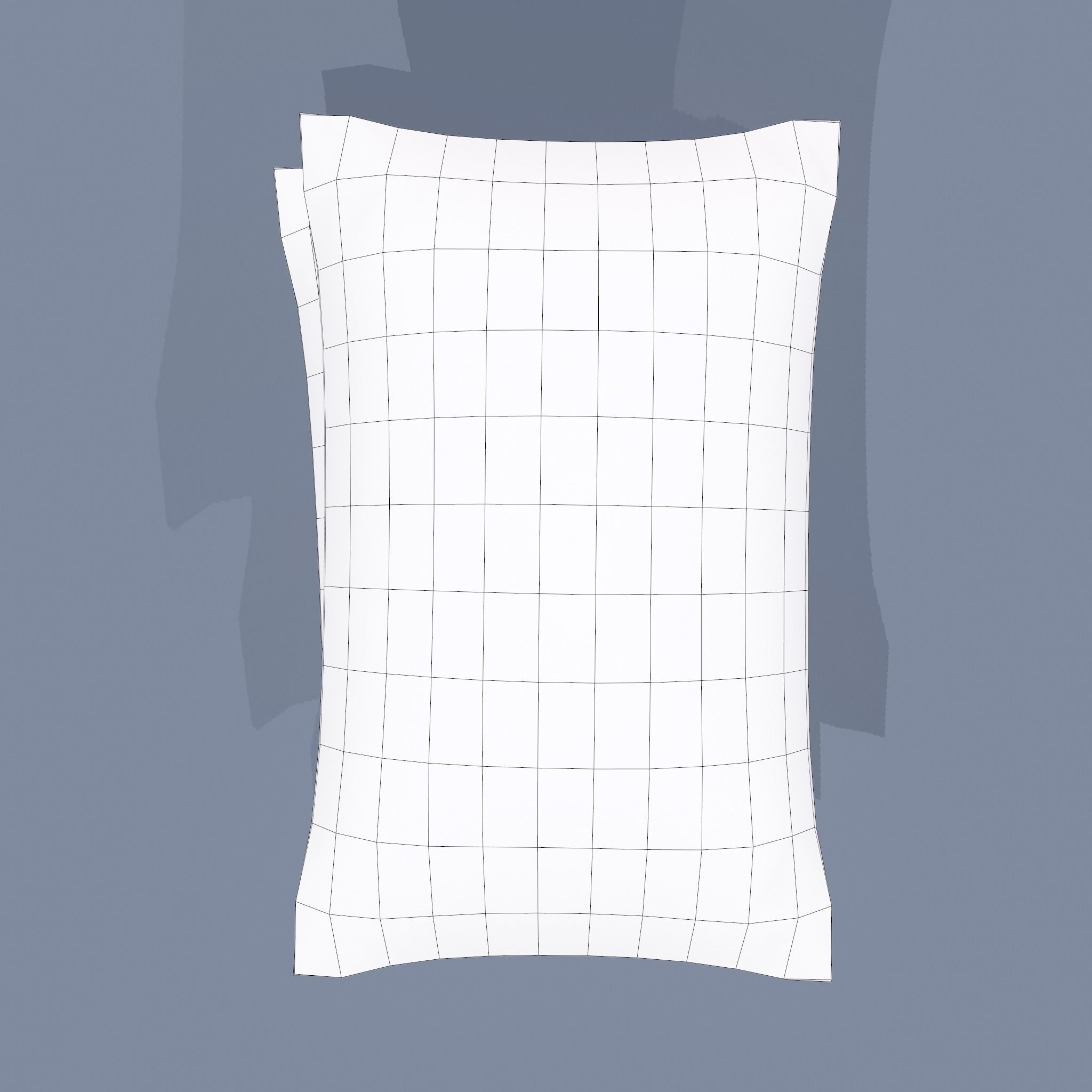 Burlap Sacks Three Straight Low-poly 3D model_23