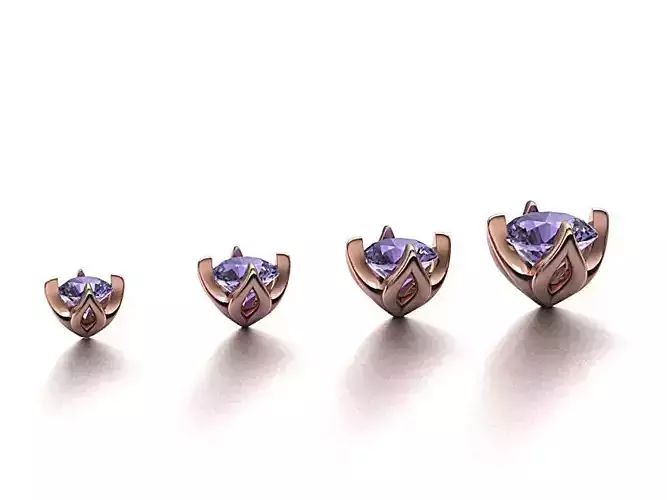 A Package of 4 Ring Heads PACK16 printable 3dmodels 3D print model