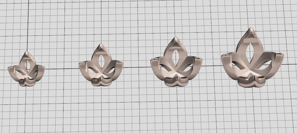 A Package of 4 Ring Heads PACK16 printable 3dmodels 3D print model_7