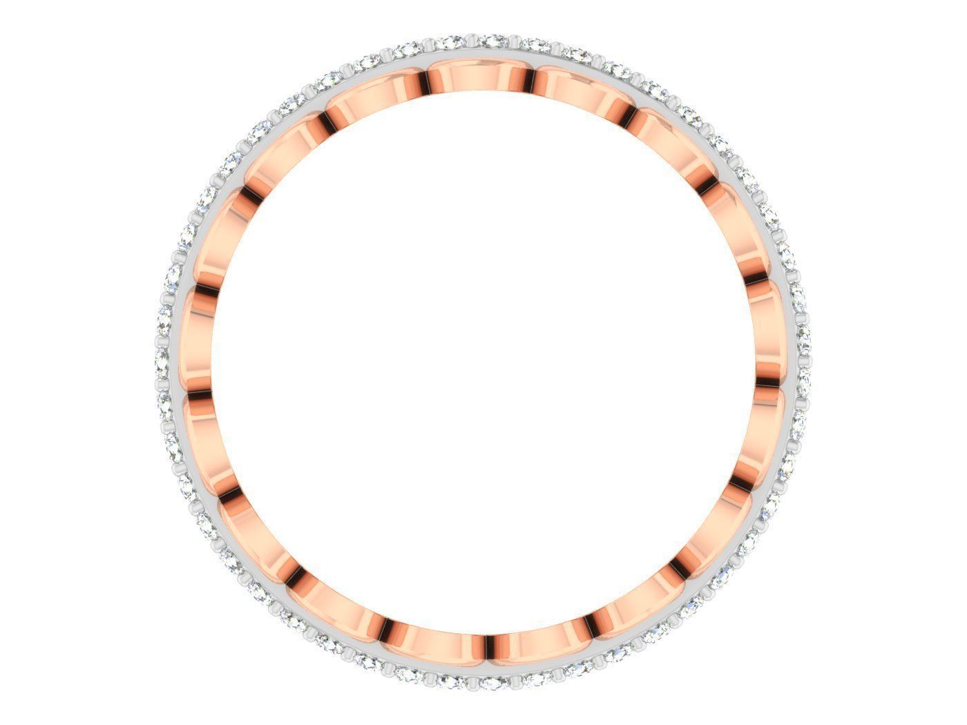 Women Band Ring 3dm stl render detail model view 3D print model_1