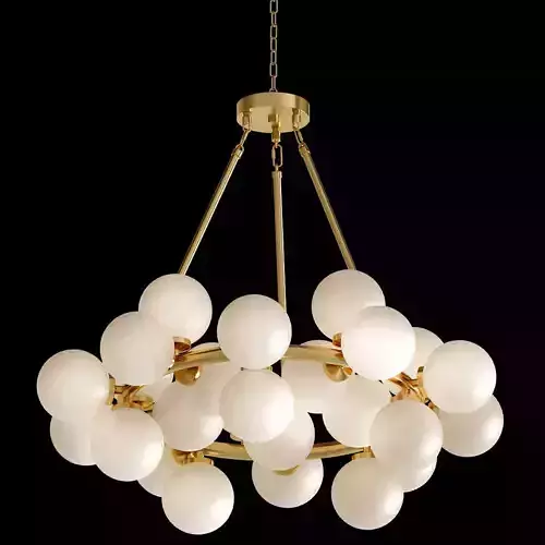 Arya 25 Light Satin Gold Chandelier