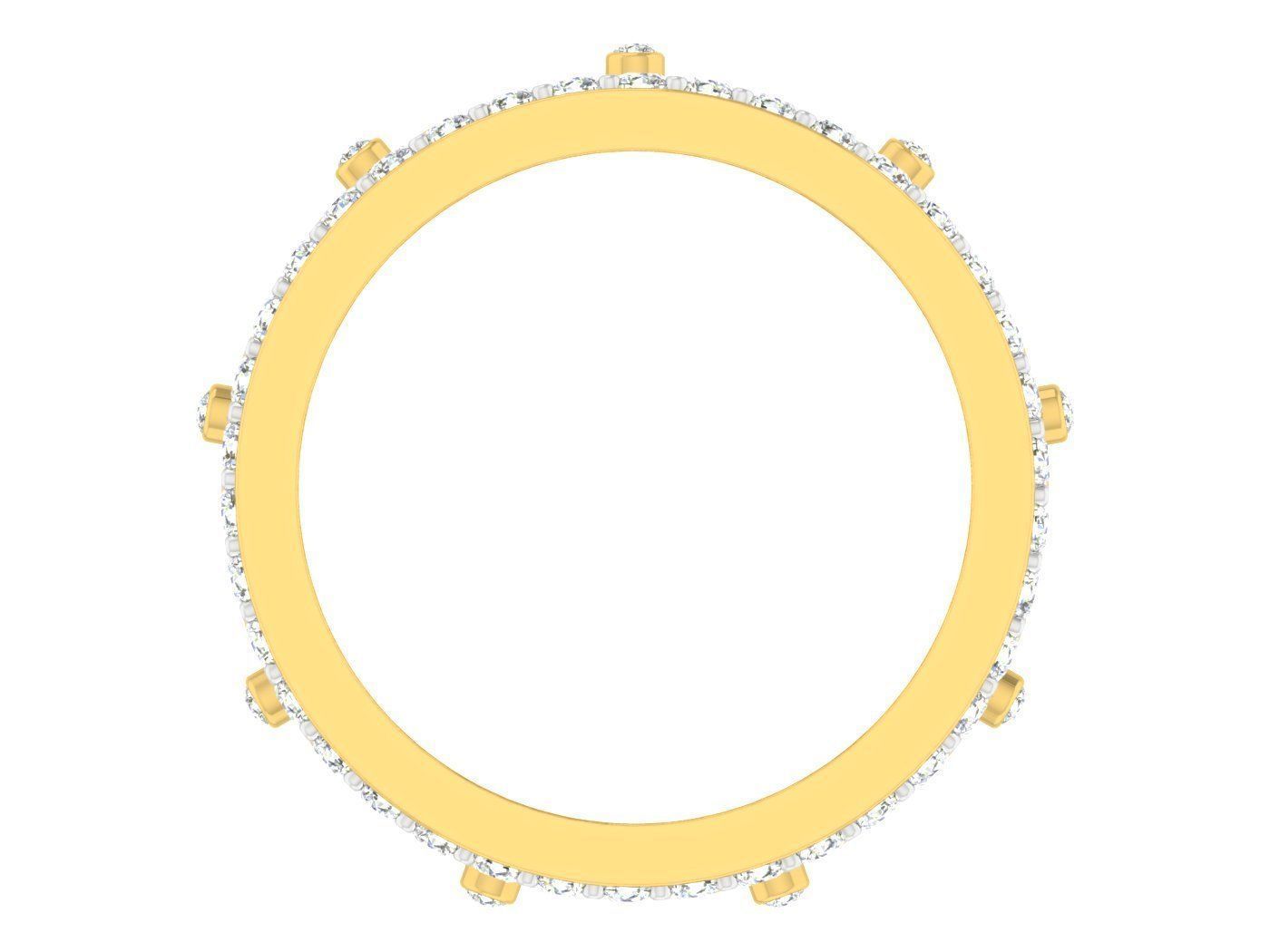 Women Band Ring 3dm stl render detail model view 3D print model_1