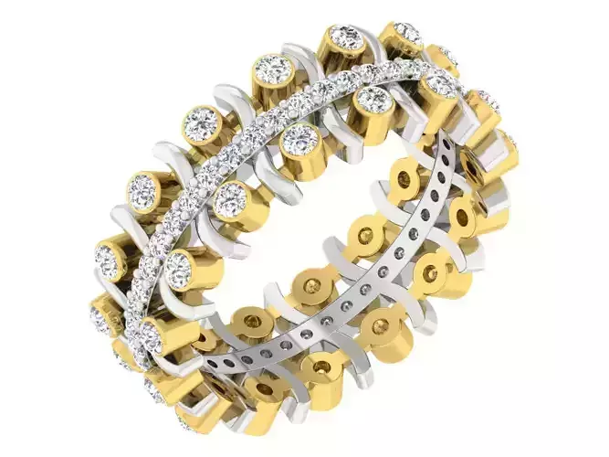  Women Band Ring 3dm stl render detail model view