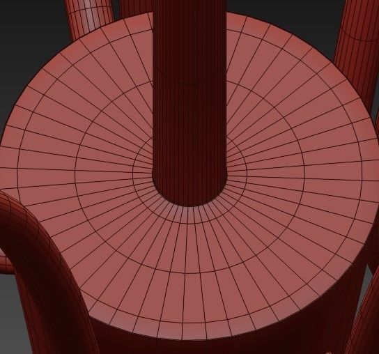 Amee 10 Light Aged Brass Chandelier with Opal Matte Glass Shade 3D model_6