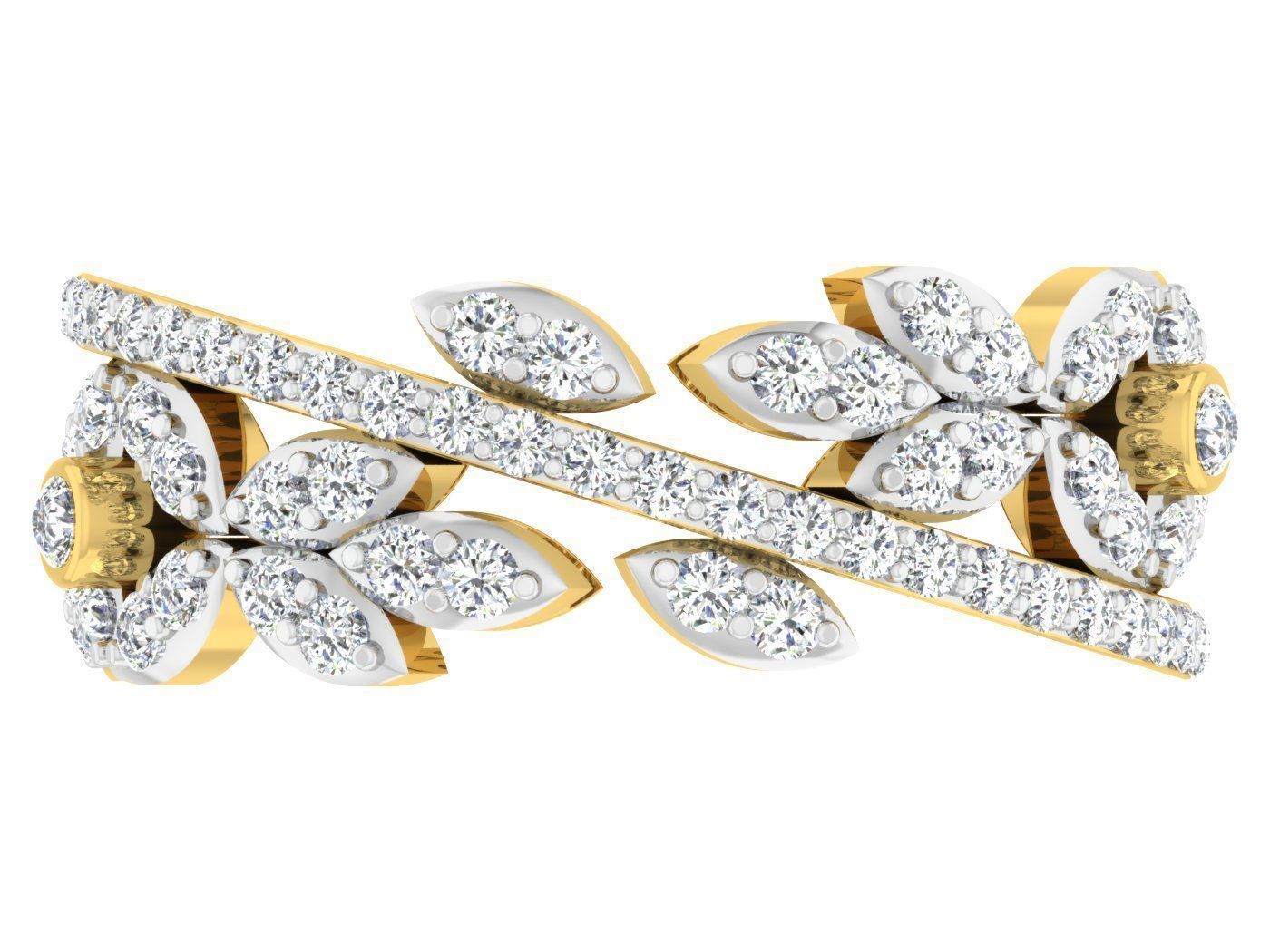 Women Band Ring 3dm stl render detail model view 3D print model_3