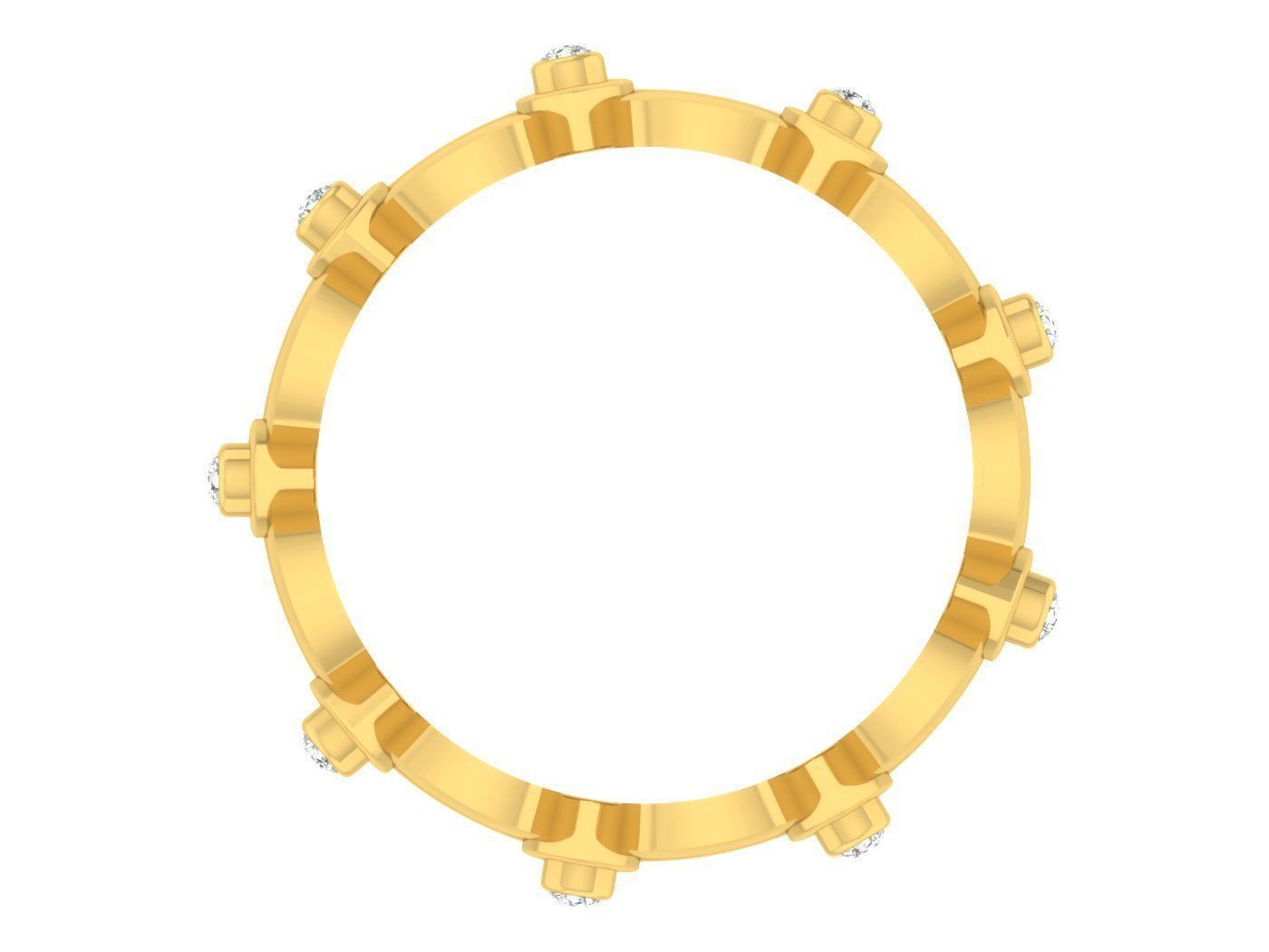 Women Band Ring 3dm stl render detail model view 3D print model_1