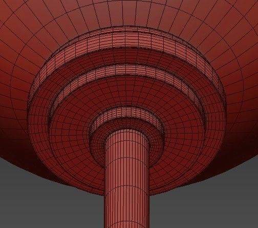 Coco 5 Light Aged BrassWhite LED Chandelier with Opal Shiny  3D model_5