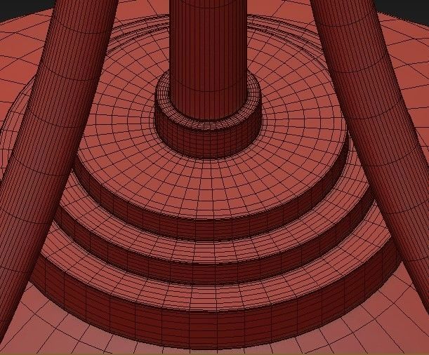 Coco 5 Light Aged BrassWhite LED Chandelier with Opal Shiny  3D model_6