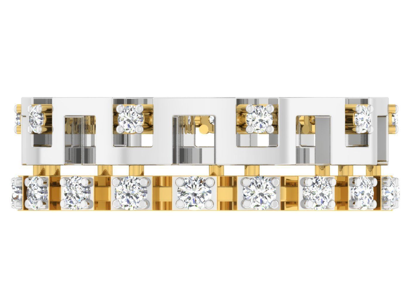 Women Band Ring 3dm stl render detail model view 3D print model_3