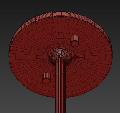 Paige 6 Light Aged Brass Chandelier with Opal Glossy Glass Shade 3D model_4