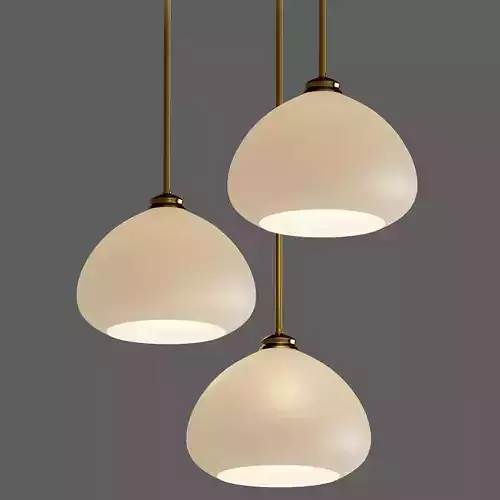 Amonte 1 Light Satin Gold Pendant with Matte Opal Glass Shade