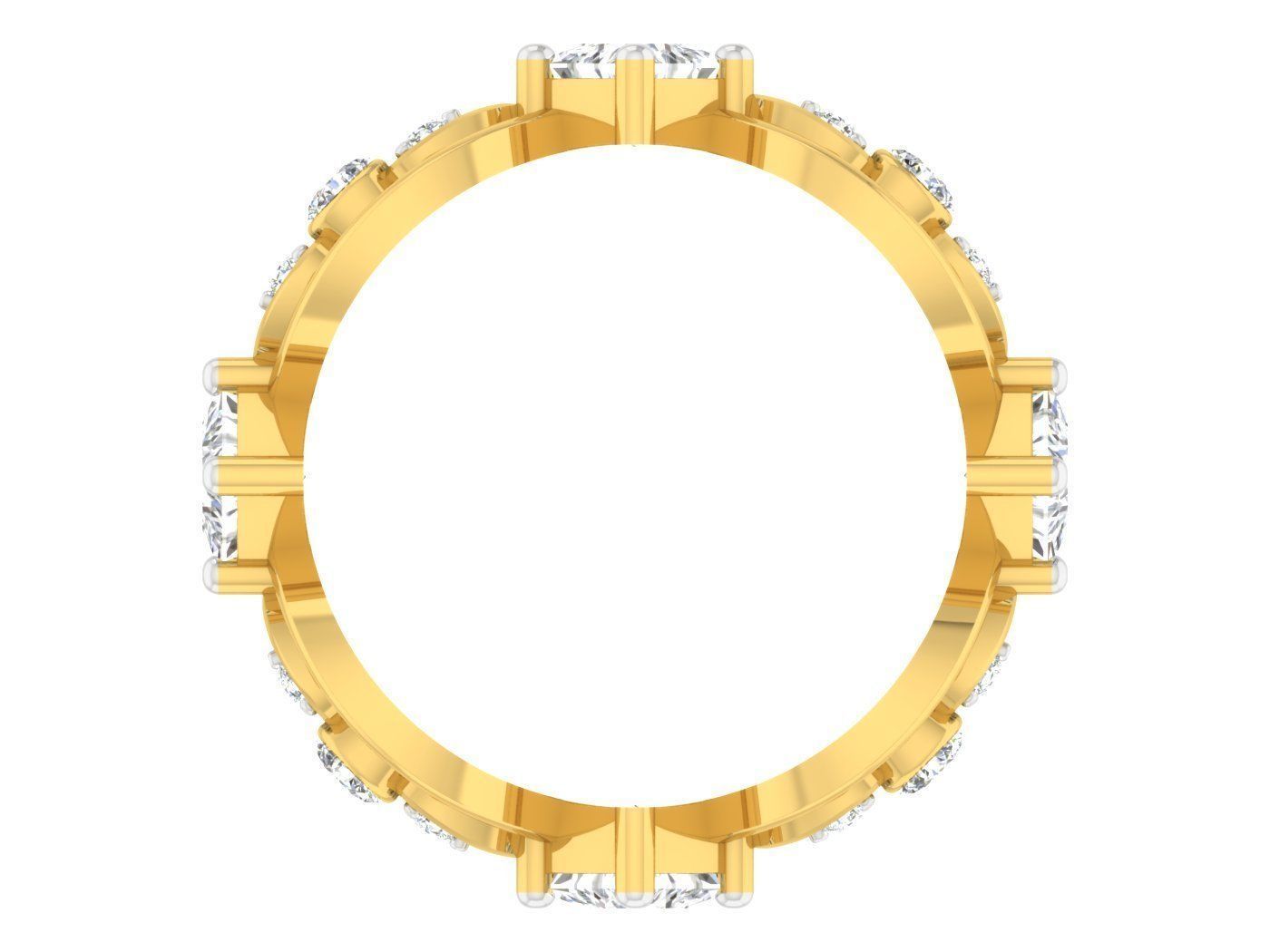 Women Band Ring 3dm stl render detail model view 3D print model_1