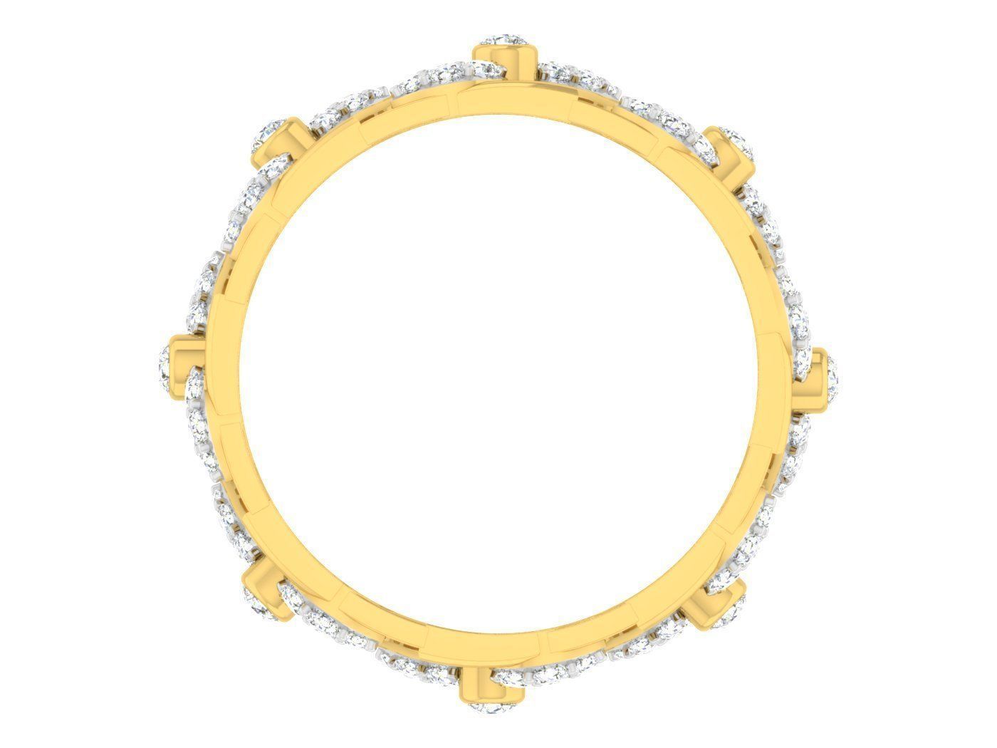 Women Band Ring 3dm stl render detail model view 3D print model_1