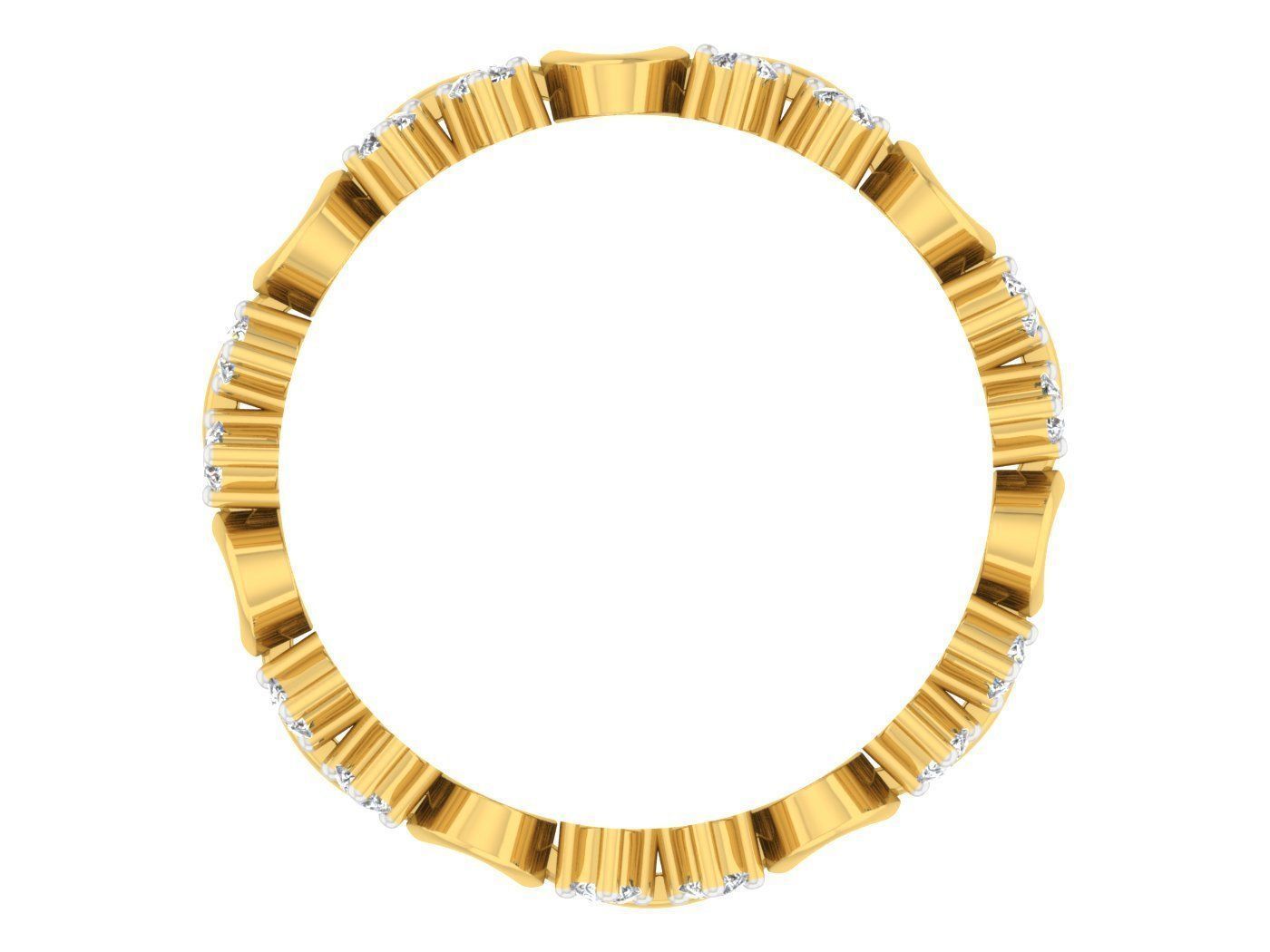  Women Band Ring 3dm stl render detail model view 3D print model_1