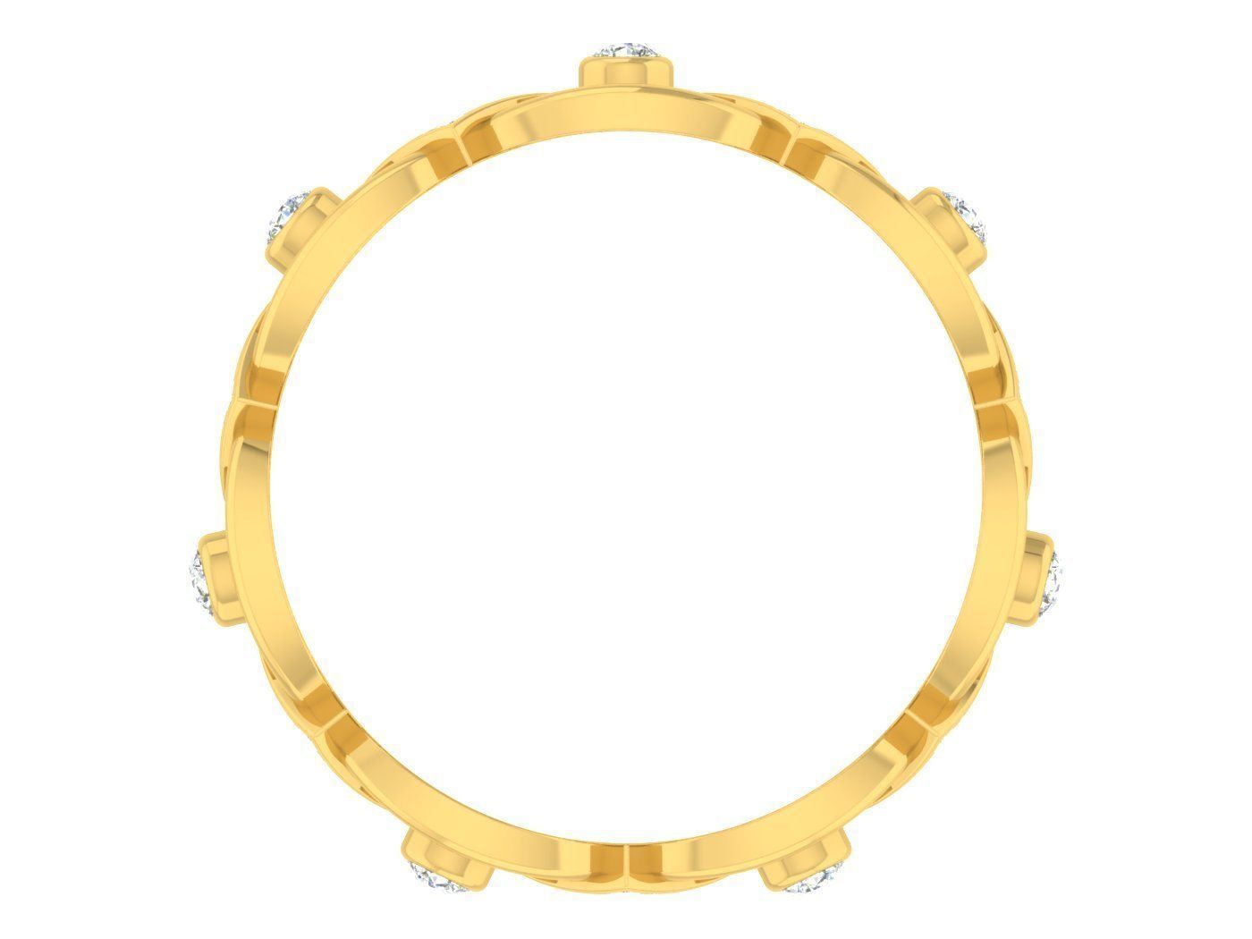  Women Band Ring 3dm stl render detail model view 3D print model_1