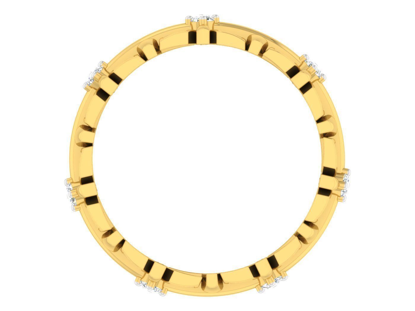  Women Band Ring 3dm stl render detail model view 3D print model_1