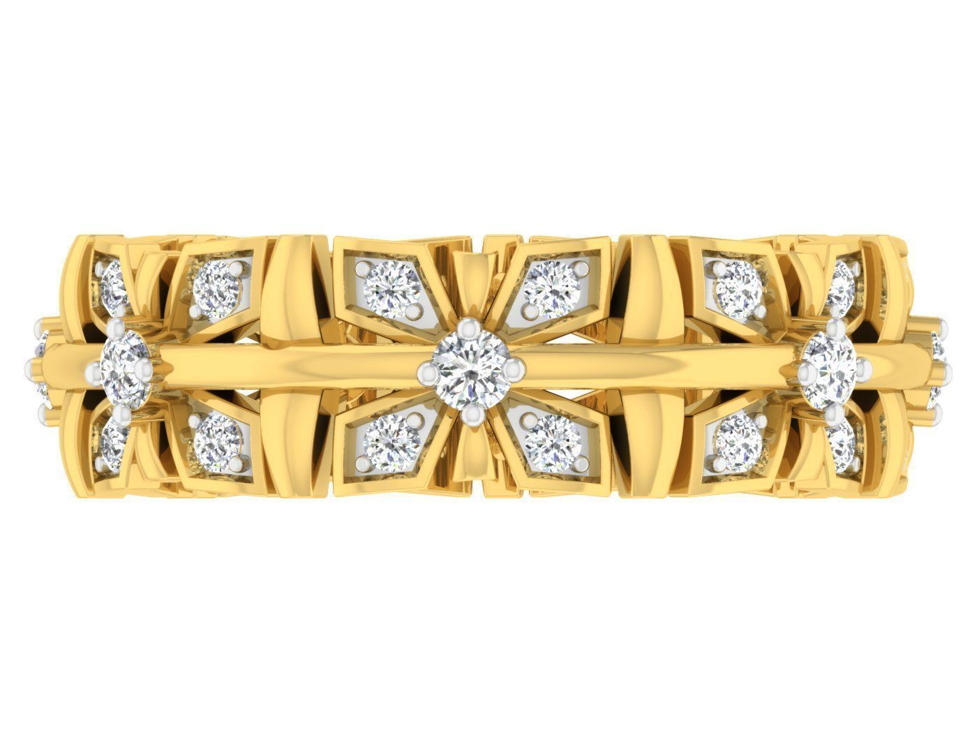  Women Band Ring 3dm stl render detail model view 3D print model_3