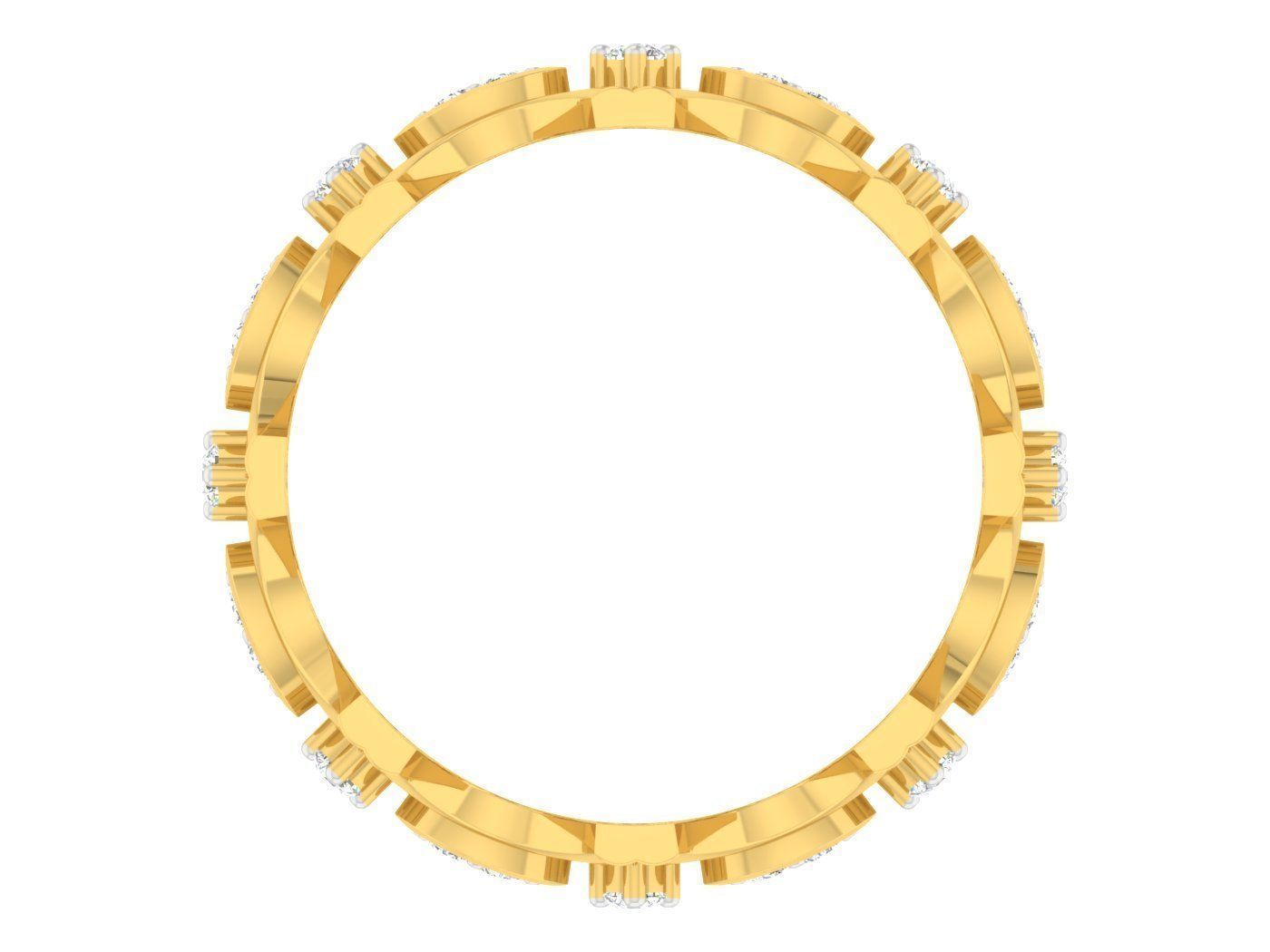 Women Band Ring 3dm stl render detail model view 3D print model_1