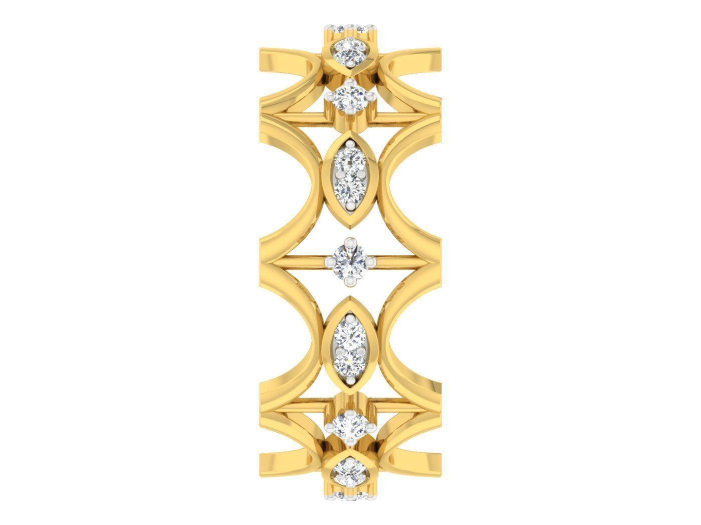 Women Band Ring 3dm stl render detail model view 3D print model_2