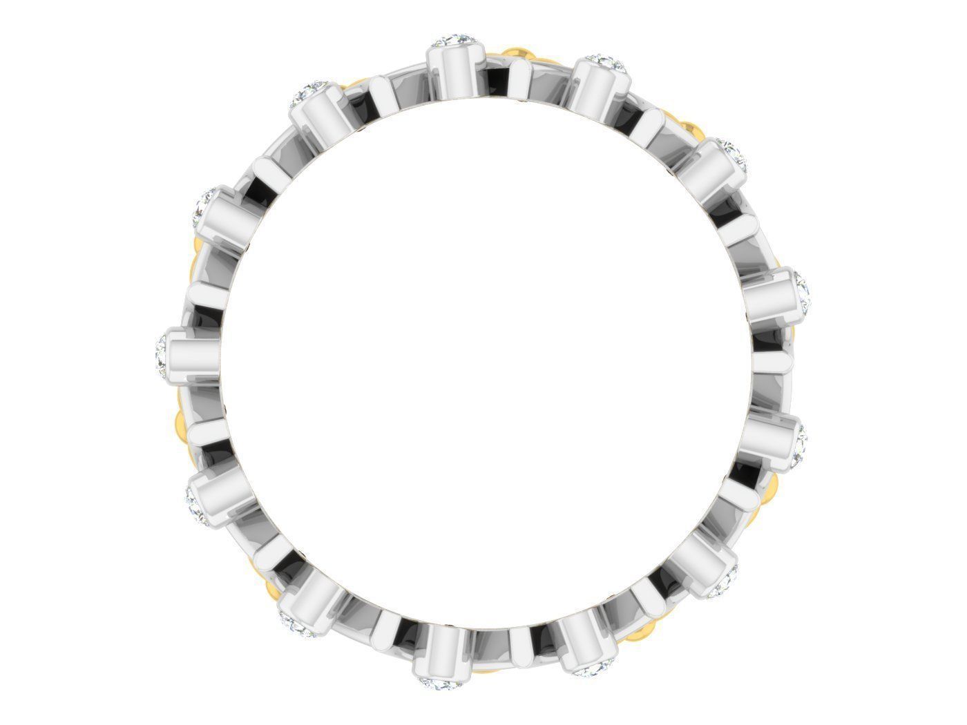 Women Band Ring 3dm stl render detail model view 3D print model_1