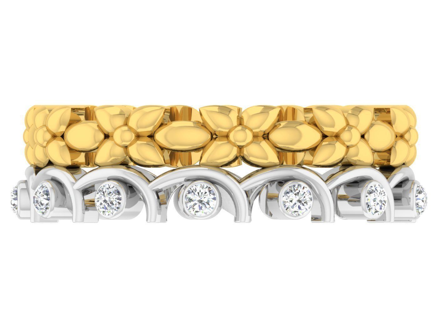 Women Band Ring 3dm stl render detail model view 3D print model_3