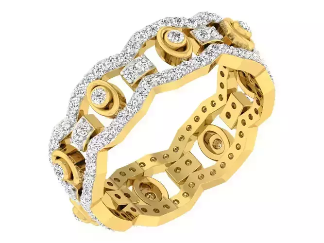  Women Band Ring 3dm stl render detail model view