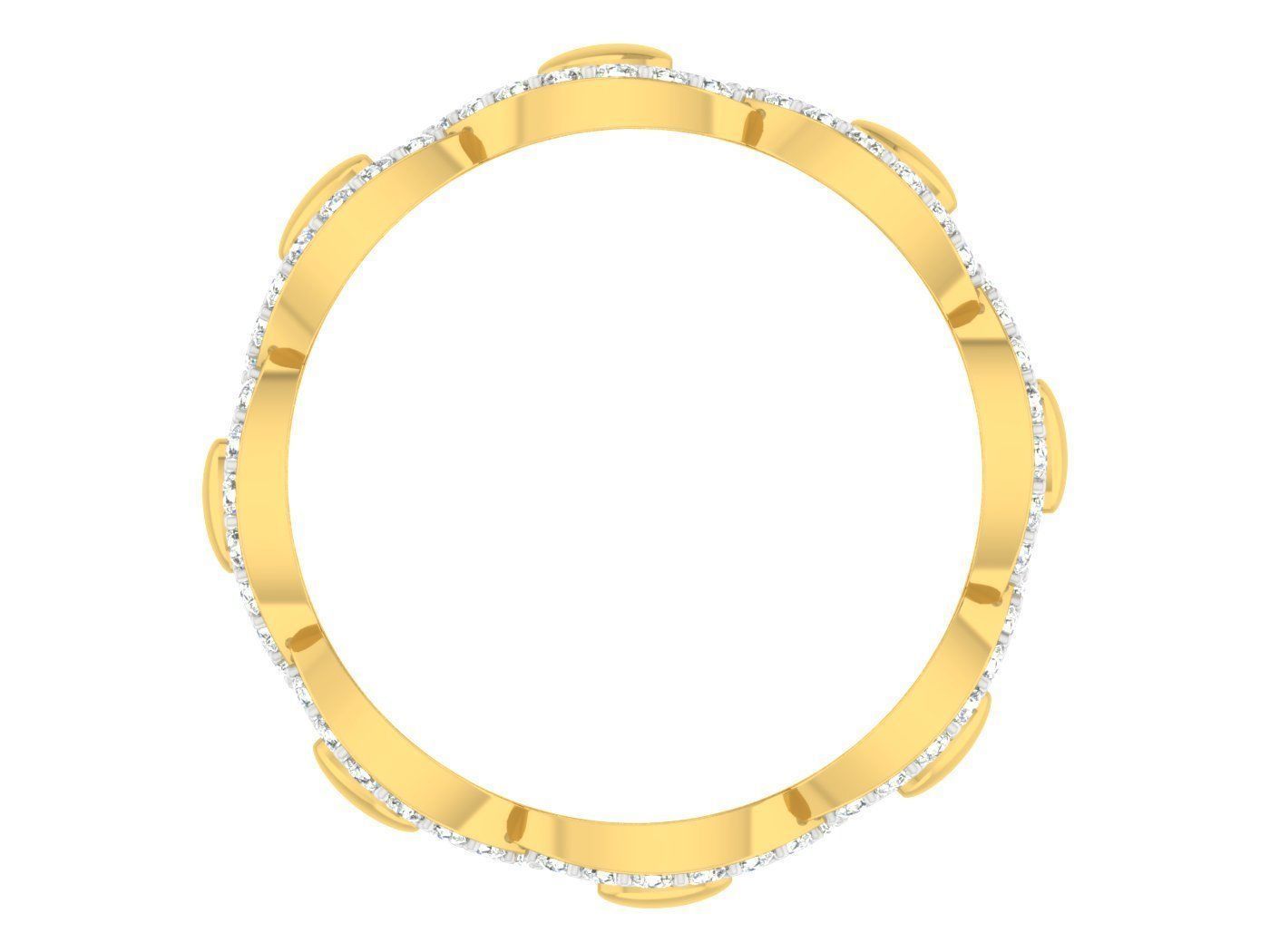 Women Band Ring 3dm stl render detail model view 3D print model_1