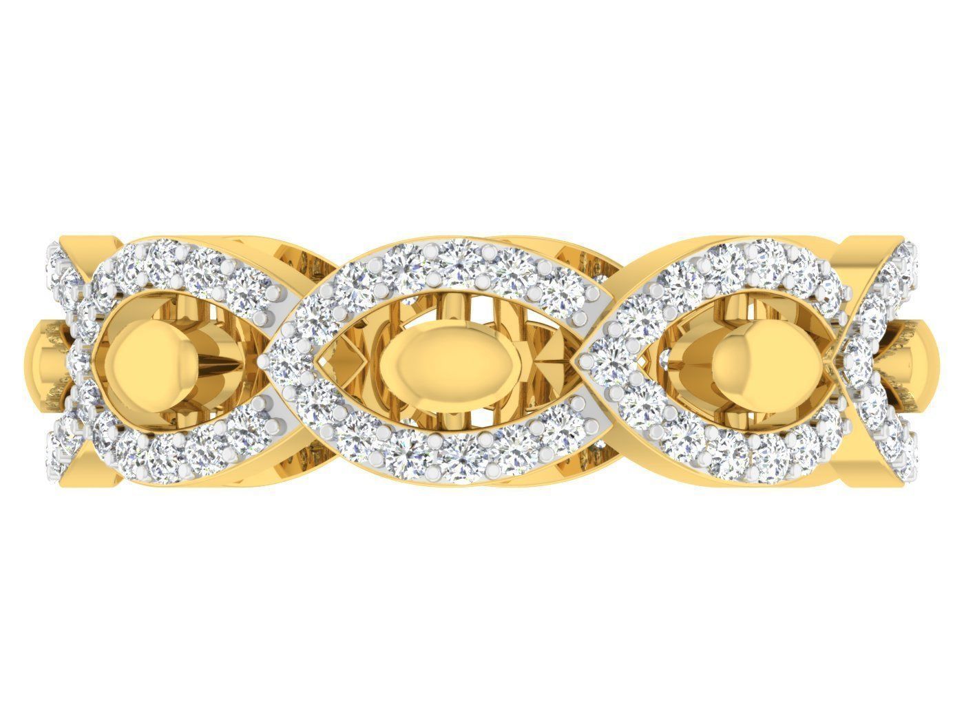 Women Band Ring 3dm stl render detail model view 3D print model_3